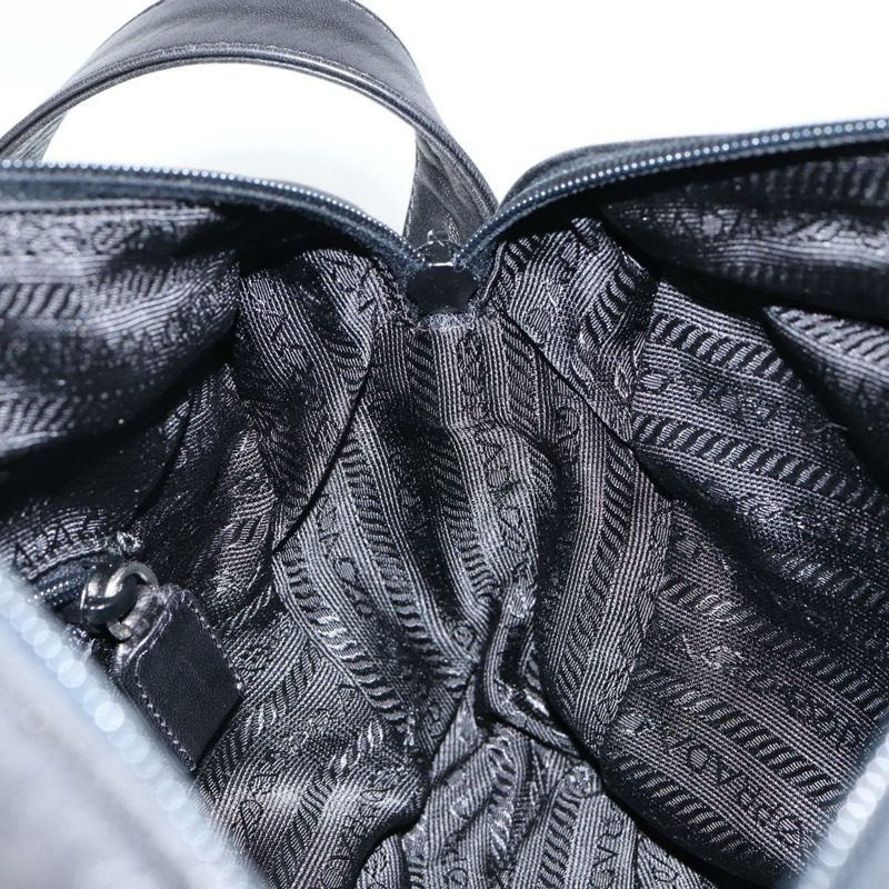 【日本直送】PRADA 單肩包 尼龍皮革 黑色 銀色 正品 121352-22