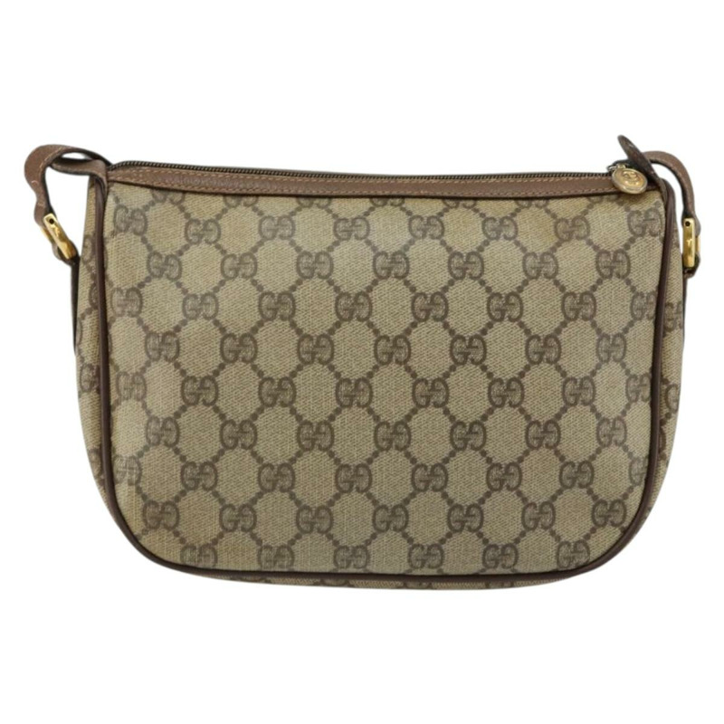 【日本直送】GUCCI GG Supreme Web Sherry Line 手提包 PVC 米色 金色 89 02 032 正品 121380-1