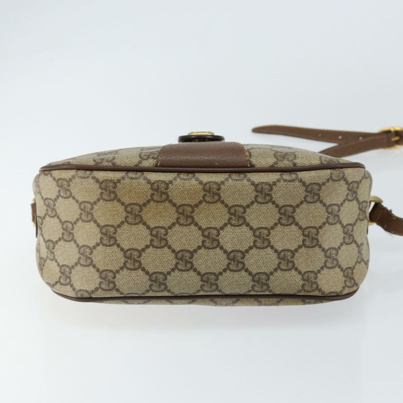 【日本直送】GUCCI GG Supreme Web Sherry Line 手提包 PVC 米色 金色 89 02 032 正品 121380-4