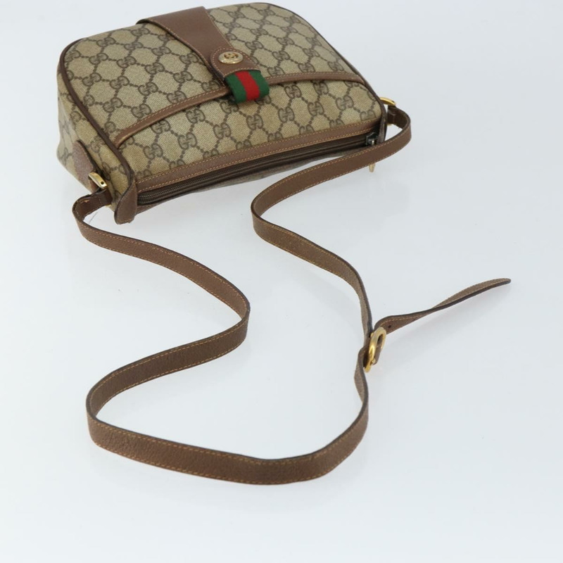 【日本直送】GUCCI GG Supreme Web Sherry Line 手提包 PVC 米色 金色 89 02 032 正品 121380-6