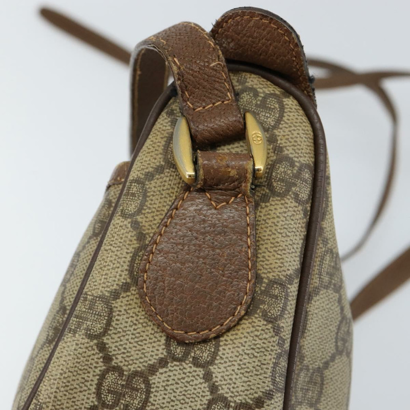 【日本直送】GUCCI GG Supreme Web Sherry Line 手提包 PVC 米色 金色 89 02 032 正品 121380-8