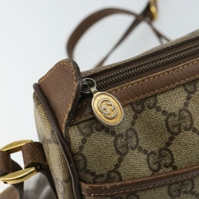 【日本直送】GUCCI GG Supreme Web Sherry Line 手提包 PVC 米色 金色 89 02 032 正品 121380-9