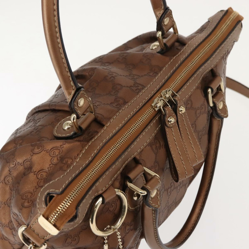 【日本直送】GUCCI GG帆布Guccissima包 皮革 2way 金色金屬棕色 247902 正品 121383-5