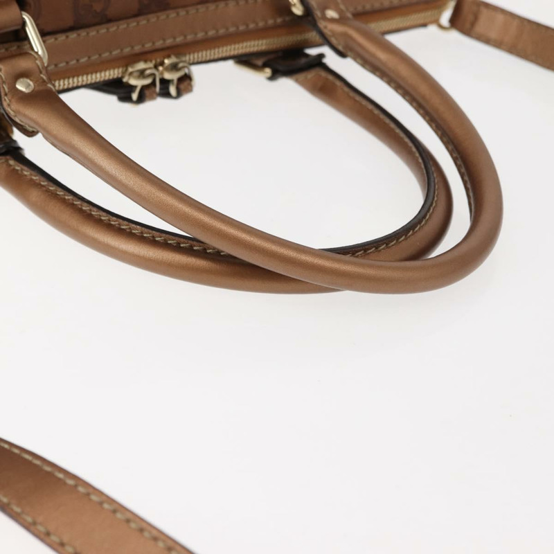 【日本直送】GUCCI GG帆布Guccissima包 皮革 2way 金色金屬棕色 247902 正品 121383-6