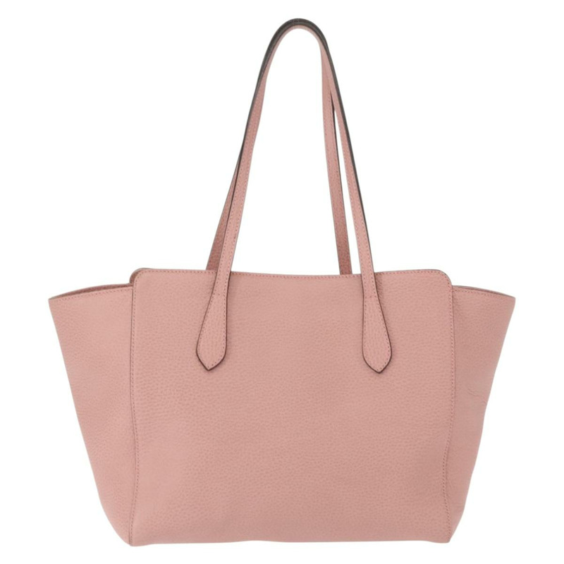 【日本直送】GUCCI 粉紅金色皮革搖擺手提包 354408 正品 am9500-1