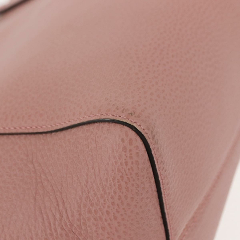 【日本直送】GUCCI 粉紅金色皮革搖擺手提包 354408 正品 am9500-8