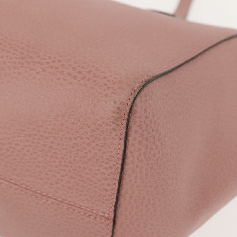 【日本直送】GUCCI 粉紅金色皮革搖擺手提包 354408 正品 am9500-13