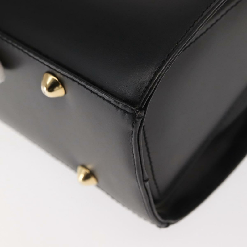 【日本直送】華倫天奴 (VALENTINO) 皮革手提包 2way 黑色金色 Auth am9460-17