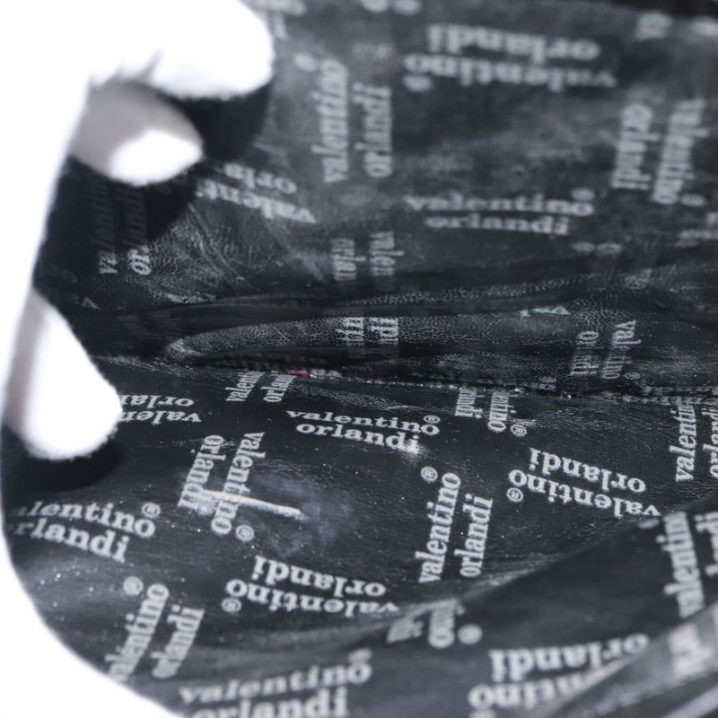 【日本直送】華倫天奴 (VALENTINO) 皮革手提包 2way 黑色金色 Auth am9460-24