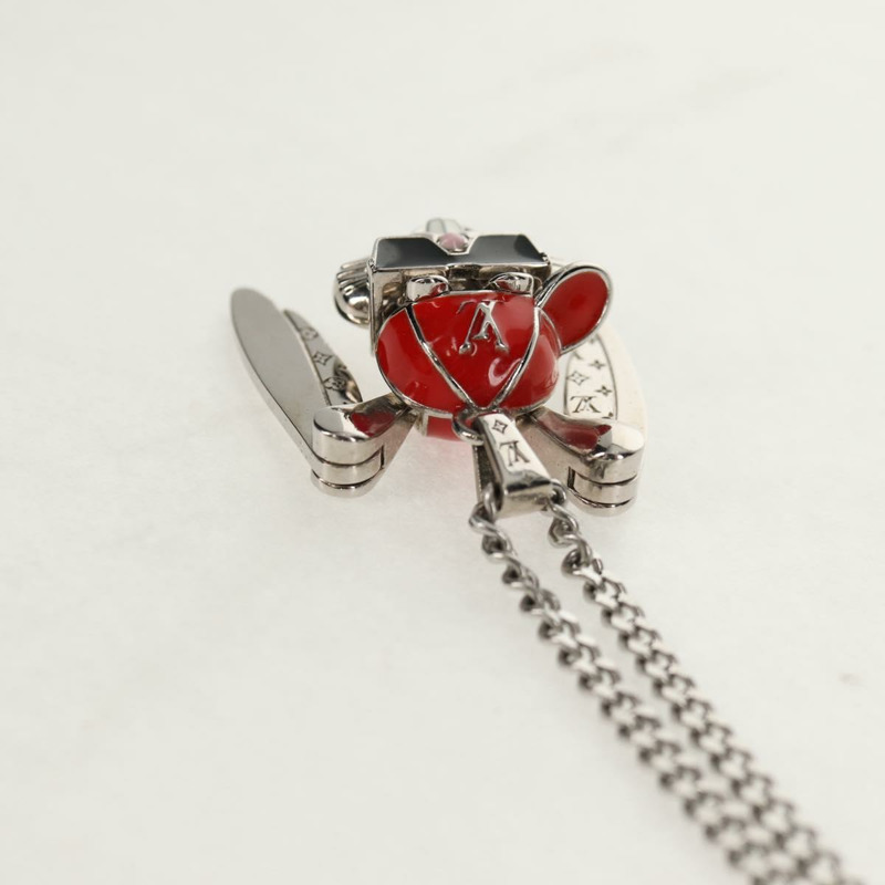 【日本直送】路易威登 (LOUIS VUITTON) 項鍊 LV Collier 兔子項鍊 金屬銀色 LV 正品 128541M-6