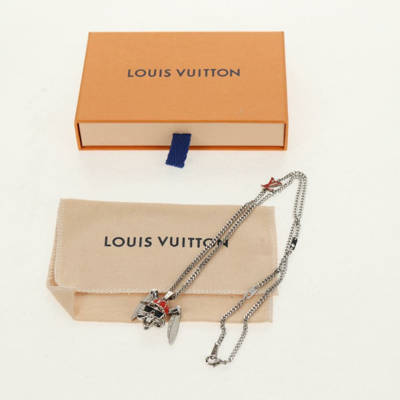 【日本直送】路易威登 (LOUIS VUITTON) 項鍊 LV Collier 兔子項鍊 金屬銀色 LV 正品 128541M-11