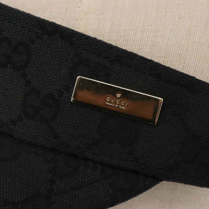 【日本直送】GUCCI GG帆布雪莉系列遮陽帽 S碼 黑色 紅色 正品 121306-6