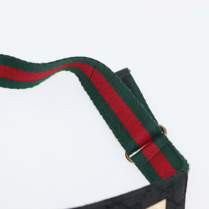 【日本直送】GUCCI GG帆布雪莉系列遮陽帽 S碼 黑色 紅色 正品 121306-14