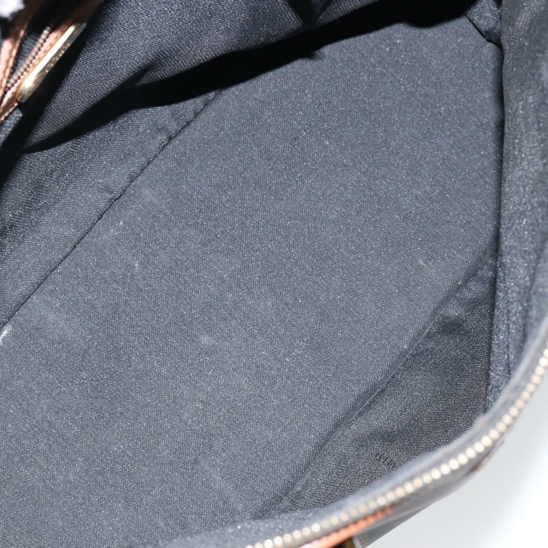 【日本直送】FENDI 胡桃色帆布手提包 PVC 兩用 黑色 棕色 正品 146951-10