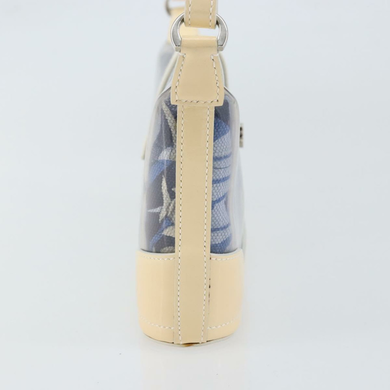 【日本直送】Salvatore Ferragamo 琺瑯奶油藍單肩包 Auth 121303-3