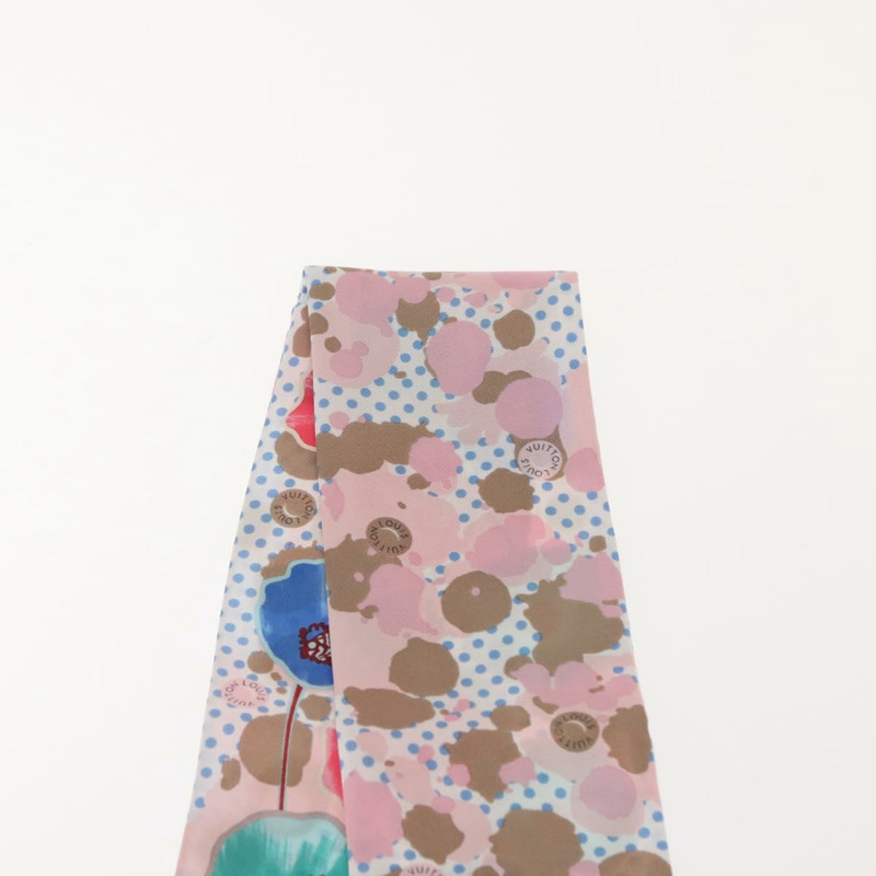 【日本直送】路易威登 Bando 復古花卉絲巾 粉紅色米色 M75214 LV 正品 am9452-5