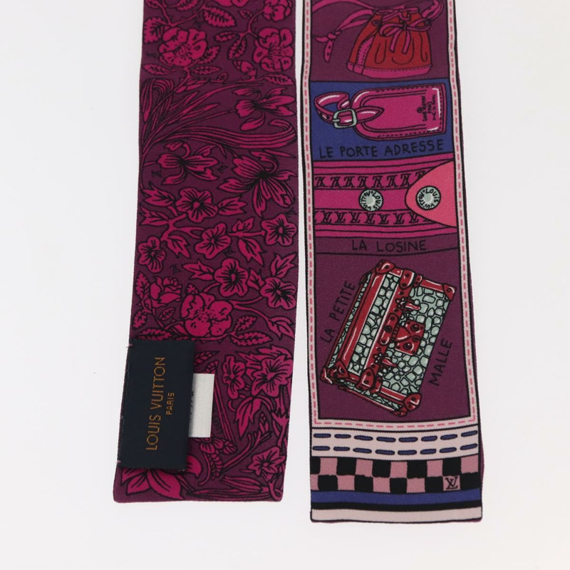 【日本直送】路易威登 Bandeau BB Ju De Louis 圍巾絲質紫色 M70855 LV 正品 am9450-7