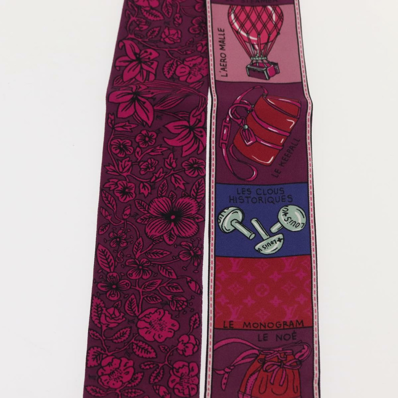 【日本直送】路易威登 Bandeau BB Ju De Louis 圍巾絲質紫色 M70855 LV 正品 am9450-8