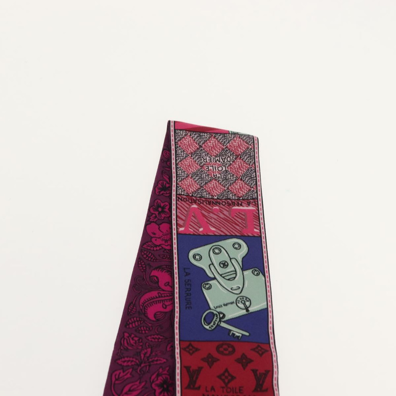 【日本直送】路易威登 Bandeau BB Ju De Louis 圍巾絲質紫色 M70855 LV 正品 am9450-10