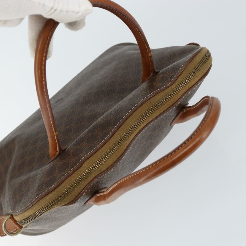 【日本直送】CELINE Macadam帆布手提包 PVC皮革 棕色 金色 正品 146916-5