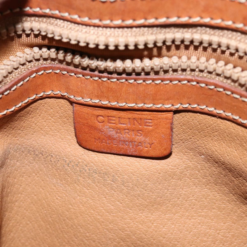 【日本直送】CELINE Macadam帆布手提包 PVC皮革 棕色 金色 正品 146916-17