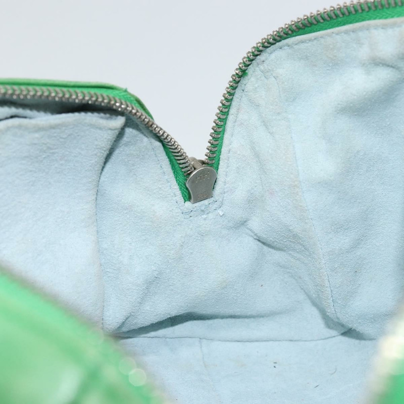 【日本直送】BOTTEGA VENETA INTRECCIATO 迷你波士頓包皮革綠色銀色正品 146946-19