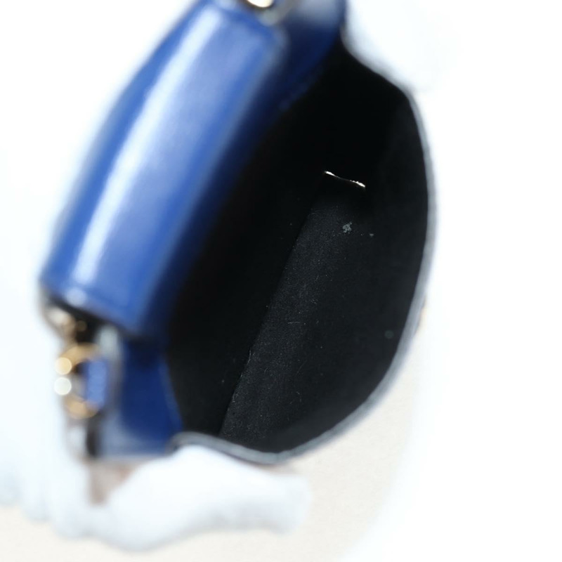 【日本直送】Salvatore Ferragamo Vara 鏈條肩帶手機殼 Vala 藍色 Auth am9515V-20