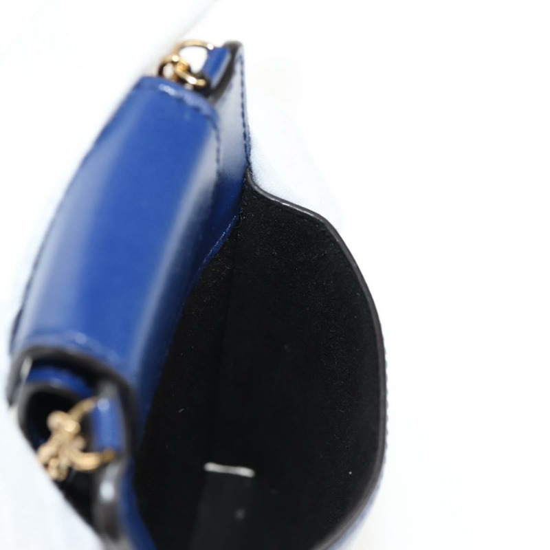 【日本直送】Salvatore Ferragamo Vara 鏈條肩帶手機殼 Vala 藍色 Auth am9515V-21