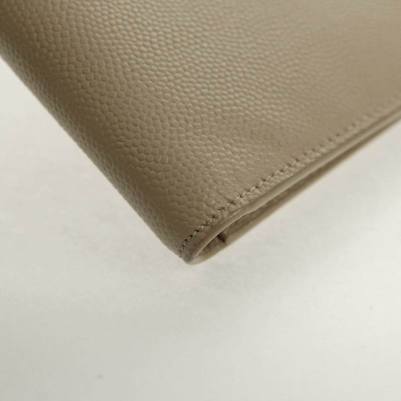 【日本直送】SAINT LAURENT 米色真皮錢包 正品 am9533M-7