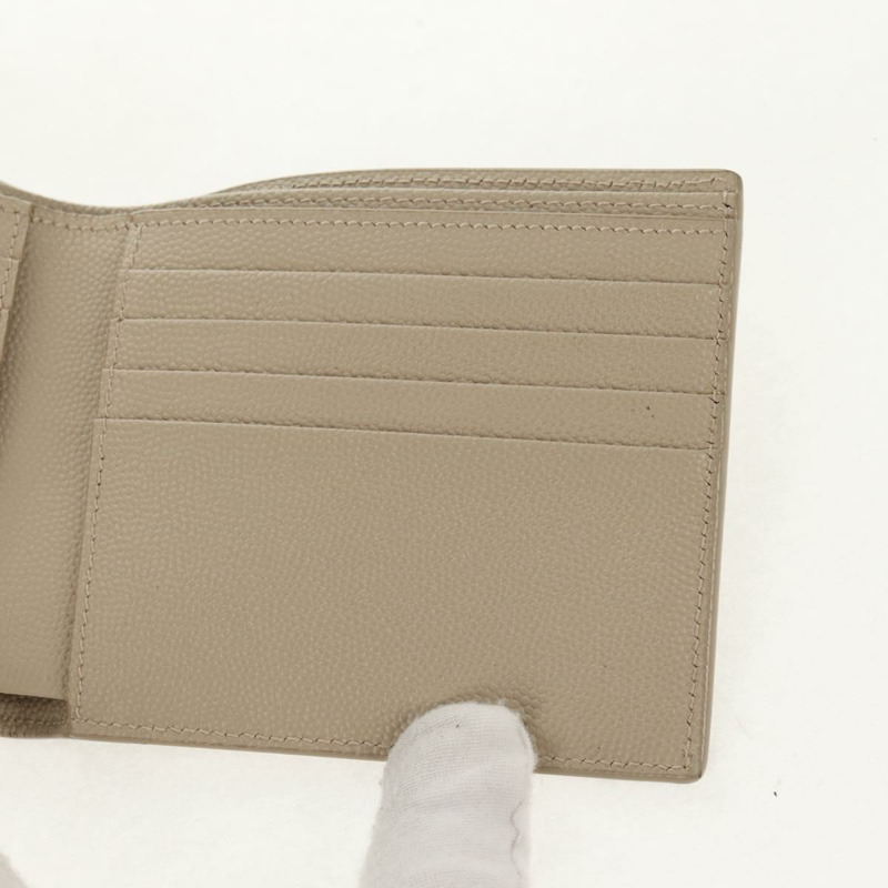 【日本直送】SAINT LAURENT 米色真皮錢包 正品 am9533M-15