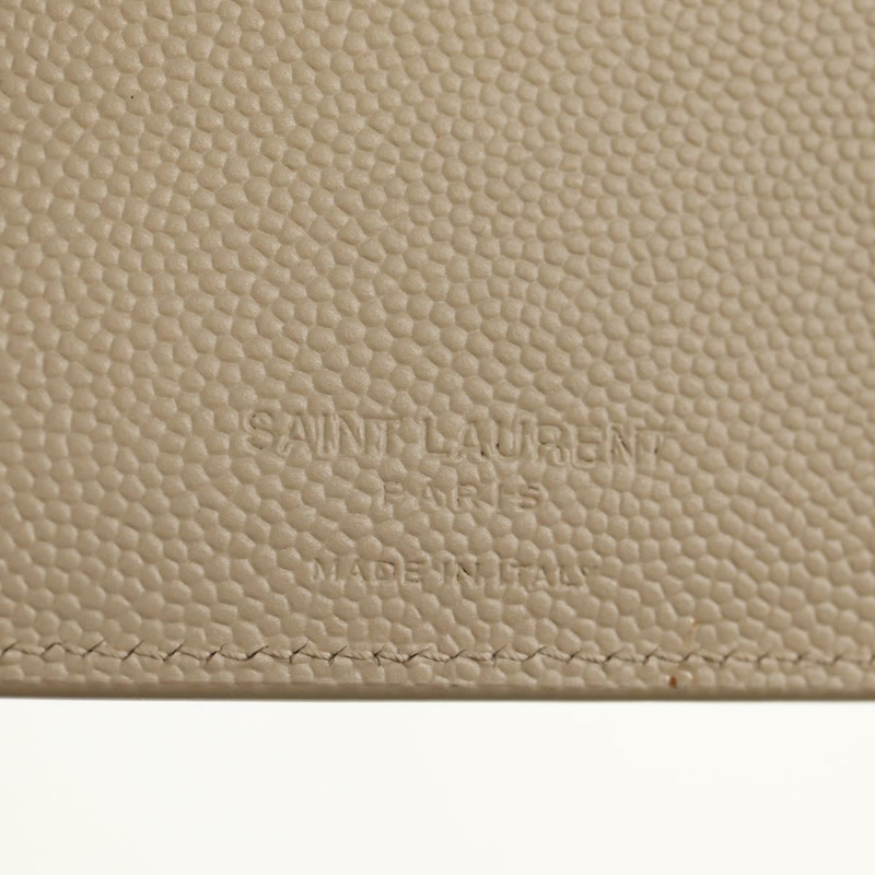 【日本直送】SAINT LAURENT 米色真皮錢包 正品 am9533M-18