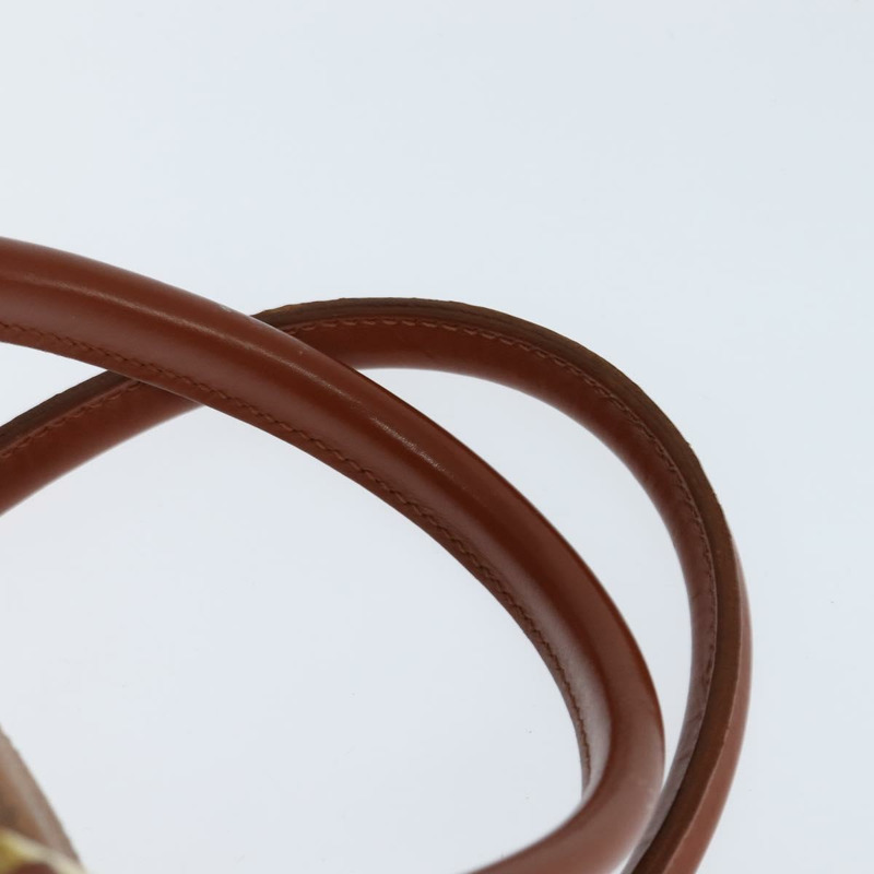 【日本直送】MCM Logoogram Vicetos 波士頓包 PVC 皮革 2way 棕色金色 Auth am9555-7