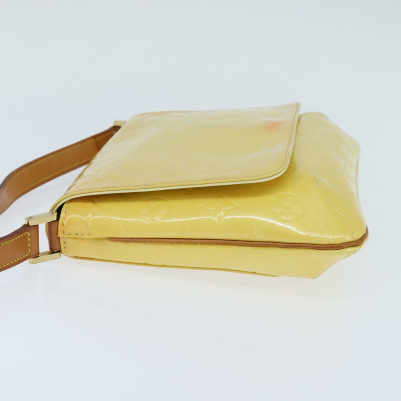 【日本直送】路易威登 Monogram Vernis Thompson Street 手袋 亮黃色 M91071 正品 BA7213-2