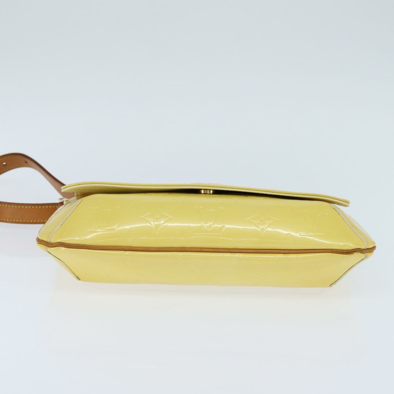 【日本直送】路易威登 Monogram Vernis Thompson Street 手袋 亮黃色 M91071 正品 BA7213-4