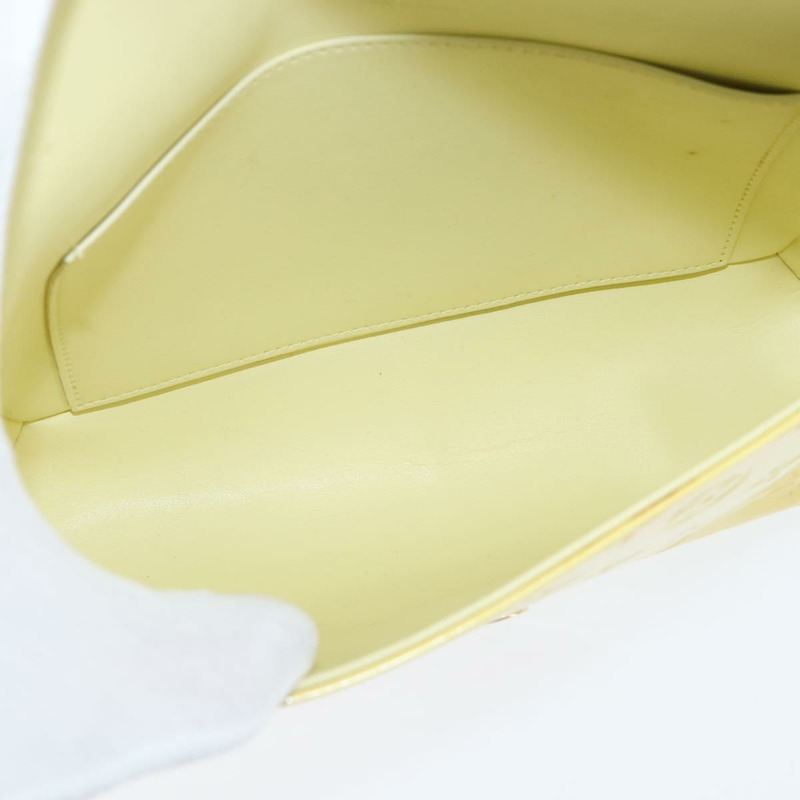 【日本直送】路易威登 Monogram Vernis Thompson Street 手袋 亮黃色 M91071 正品 BA7213-10