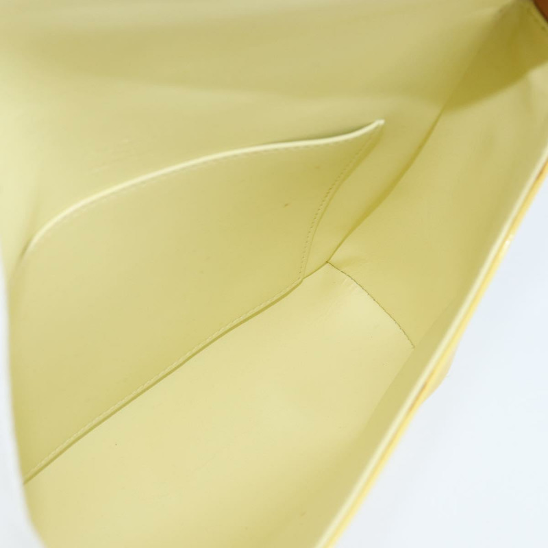 【日本直送】路易威登 Monogram Vernis Thompson Street 手袋 亮黃色 M91071 正品 BA7213-17