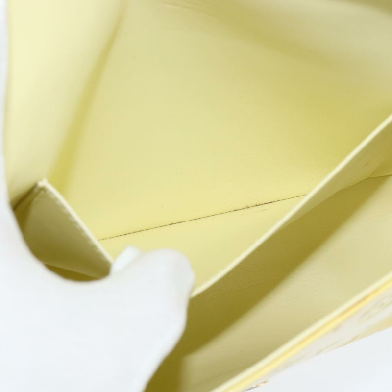 【日本直送】路易威登 Monogram Vernis Thompson Street 手袋 亮黃色 M91071 正品 BA7213-19