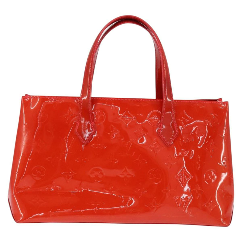 【日本直送】路易威登 Monogram Vernis Wilshire 小包 Rouge Grunadine M91723 正品 BA7212-1