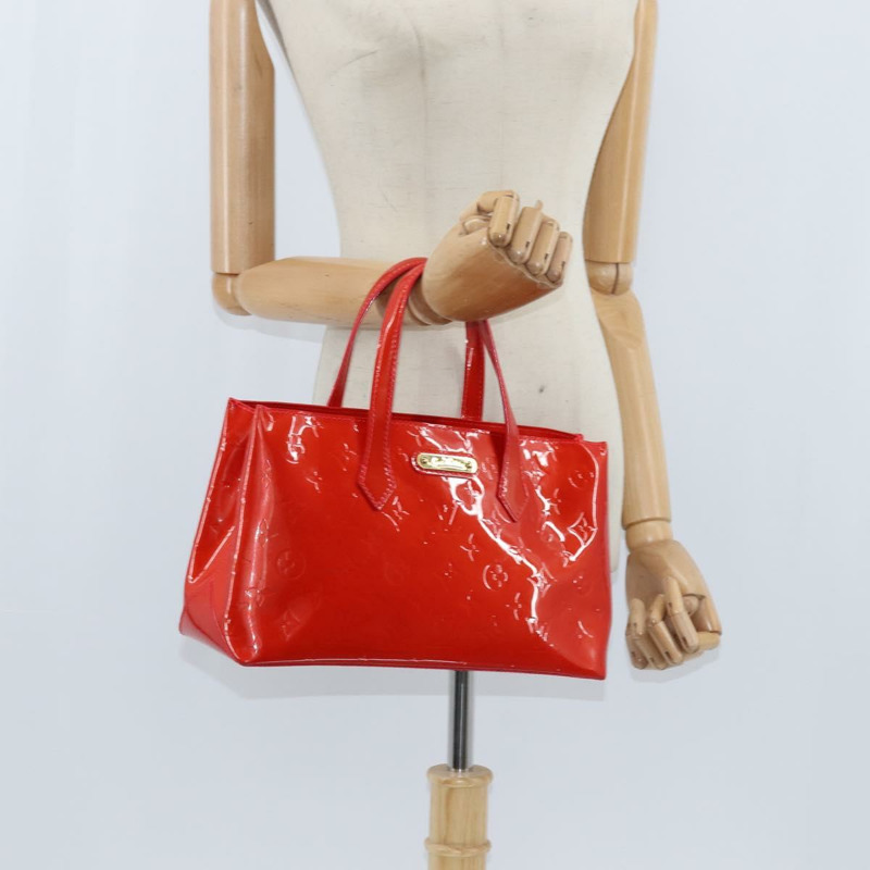 【日本直送】路易威登 Monogram Vernis Wilshire 小包 Rouge Grunadine M91723 正品 BA7212-20