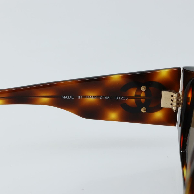 【日本直送】香奈兒棕色塑膠太陽眼鏡，CC標誌，正品 BA7283V-9