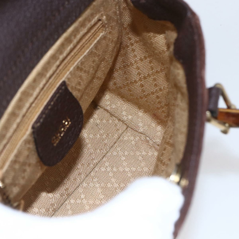 【日本直送】GUCCI 竹節手提包 麂皮 兩用 棕金色 007 1793 0238 正品 BA7262-19