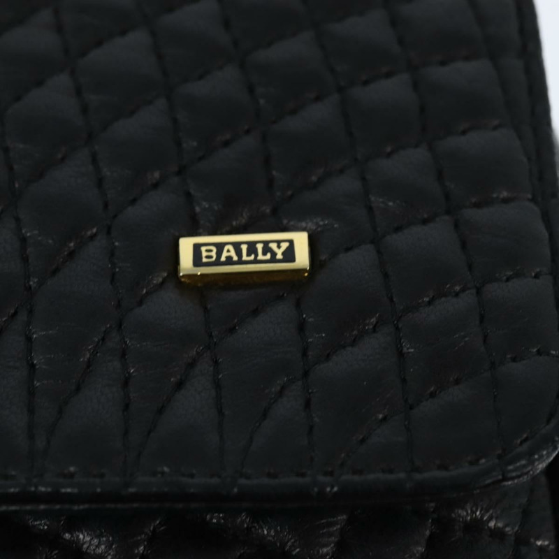 【日本直送】BALLY 鏈條單肩包 皮革 黑色 金色 正品 BA7302-16