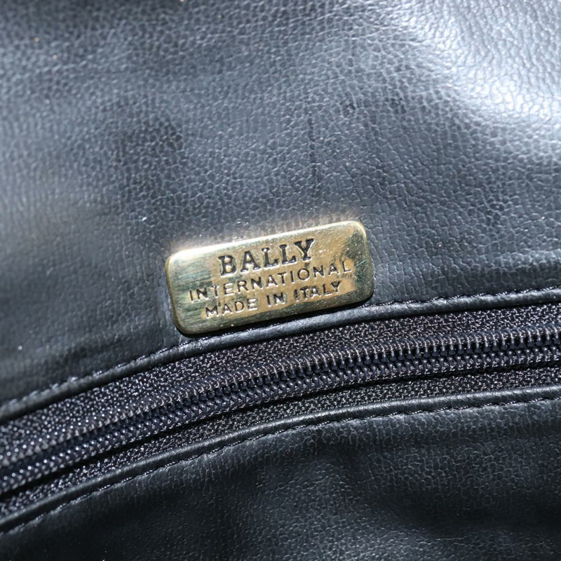【日本直送】BALLY 鏈條單肩包 皮革 黑色 金色 正品 BA7302-18