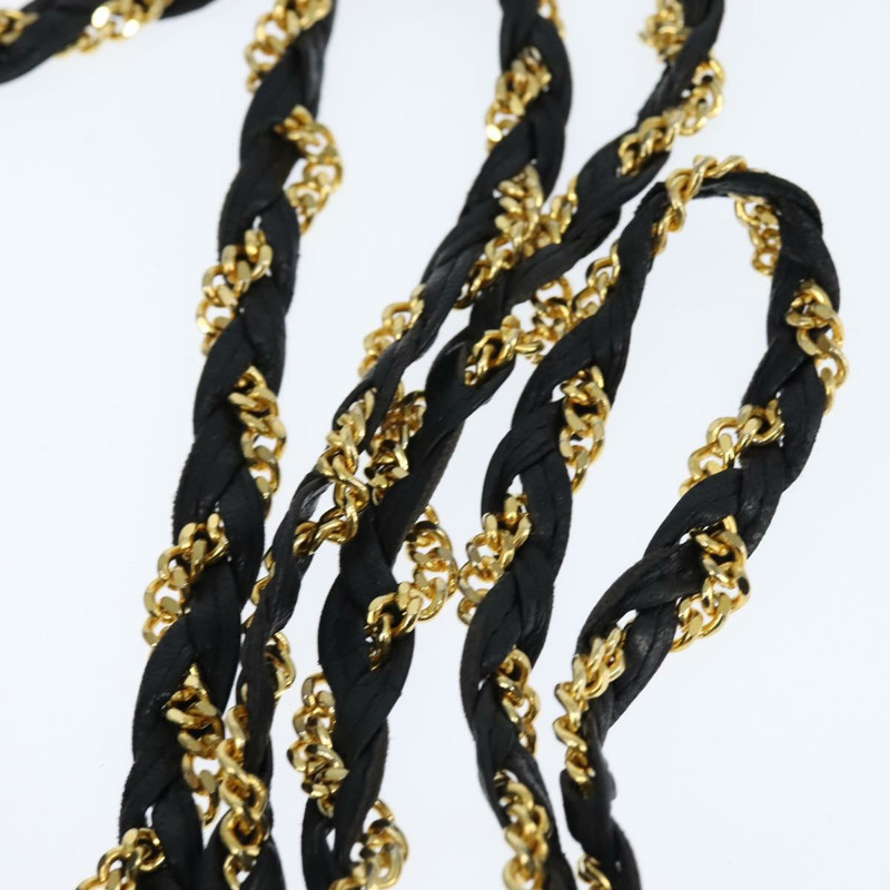 【日本直送】BALLY 鏈條單肩包 皮革 黑色 金色 正品 BA7303-7