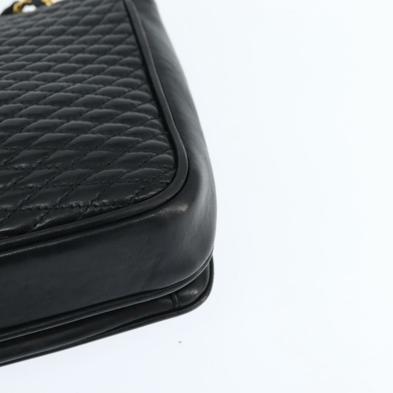 【日本直送】BALLY 鏈條單肩包 皮革 黑色 金色 正品 BA7303-8