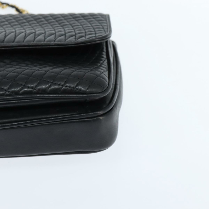 【日本直送】BALLY 鏈條單肩包 皮革 黑色 金色 正品 BA7303-14