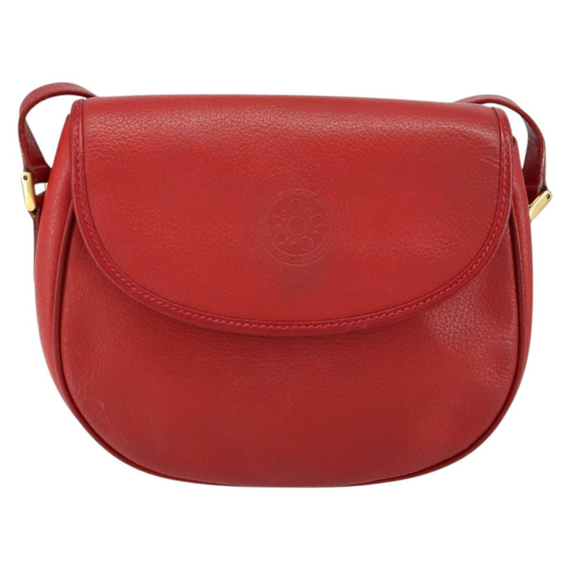 【日本直送】GUCCI 紅色金色皮革單肩包 007 58 0074 正品 BA7260-12