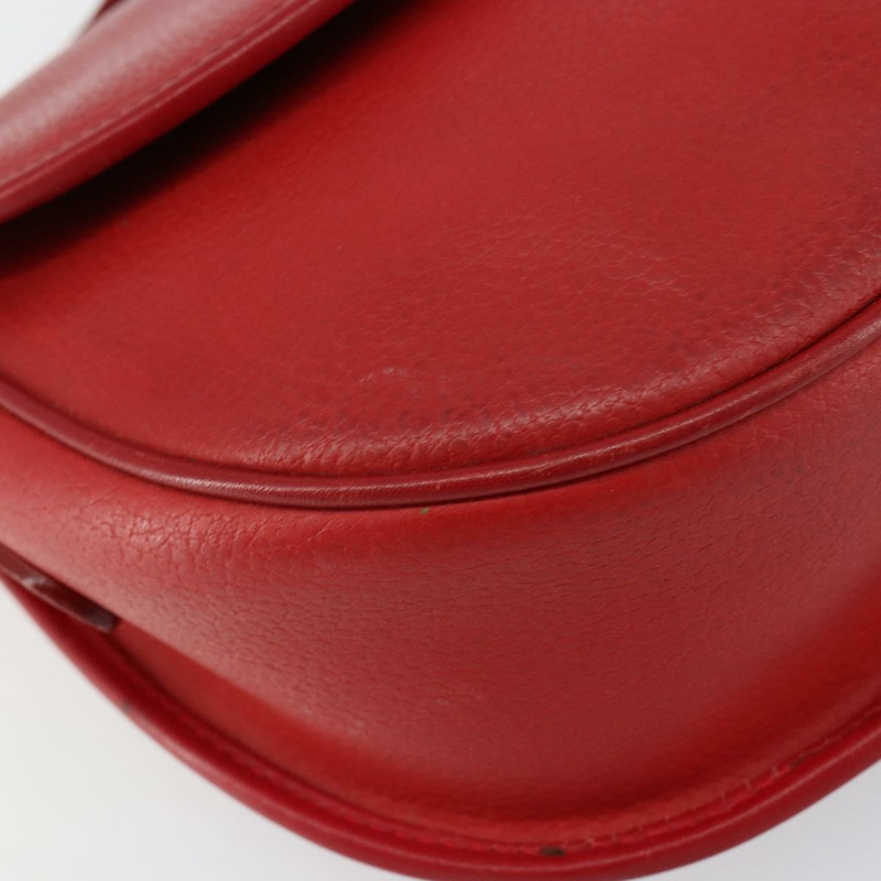 【日本直送】GUCCI 紅色金色皮革單肩包 007 58 0074 正品 BA7260-14