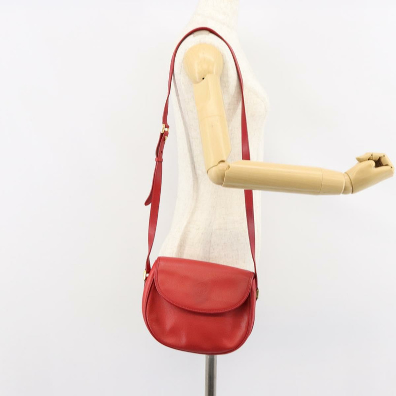 【日本直送】GUCCI 紅色金色皮革單肩包 007 58 0074 正品 BA7260-21