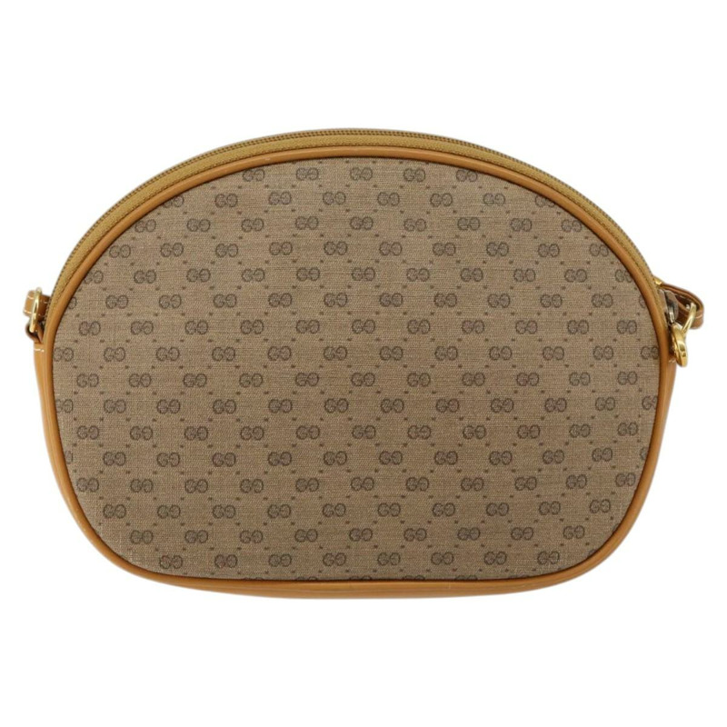 【日本直送】GUCCI Micro GG Supreme 手提包 PVC 皮革 棕色 金色 007 084 0094 正品 BA7247-1